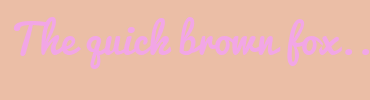 Image with Font Color F2A6E6 and Background Color EBBEA6
